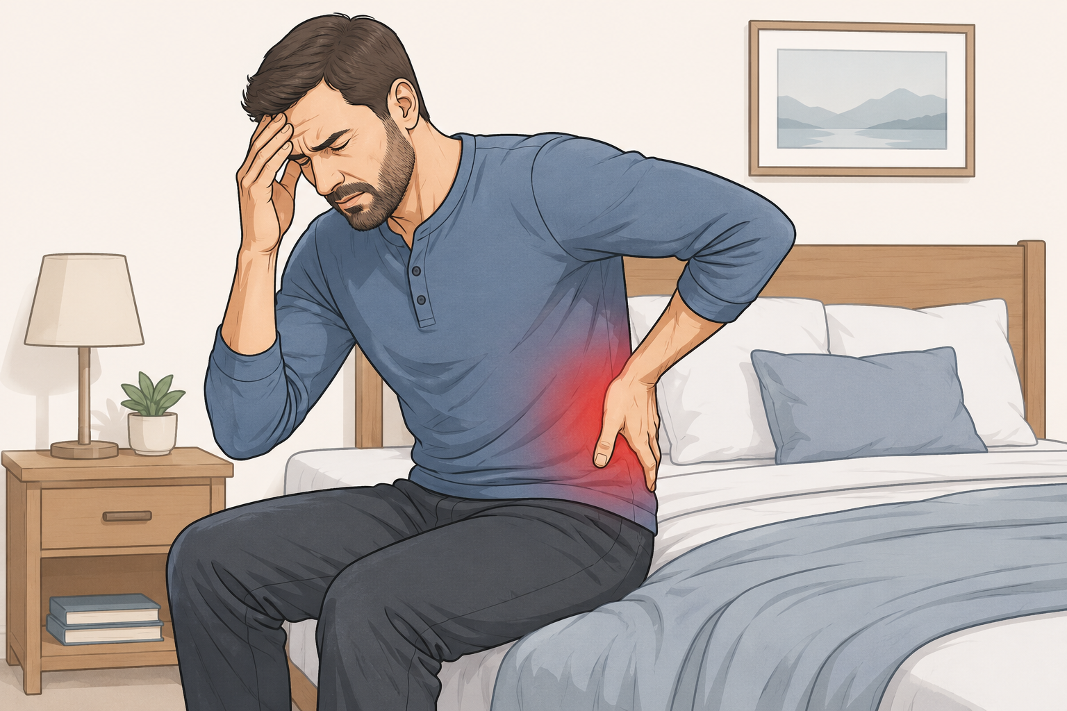 Chronic back pain affecting sleep